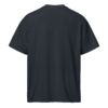 Back view of a navy blue men’s box-fit t-shirt with a structured silhouette and clean hemline. Set against a neutral background, the shirt’s bold color and minimalist design reflect the confident, streetwear-inspired aesthetic of the Designer Travis Scott series—fusing music culture with urban fashion.