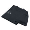 Front-facing view of a men’s box-fit t-shirt in navy blue, featuring a structured silhouette, relaxed sleeves, and classic crew neckline. Set against a neutral background, the shirt’s deep tone and minimalist design reflect Rap Stitches’ music-inspired streetwear—merging everyday comfort with bold, understated style.