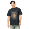 Front-facing view of a navy blue men’s box-fit t-shirt with a structured silhouette and classic crew neckline. Displayed against a neutral background, the shirt’s bold color and clean lines reflect the confident, minimalist aesthetic of the Designer Travis Scott series—fusing urban fashion with music-inspired design.