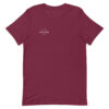 plain maroon logo t shirt